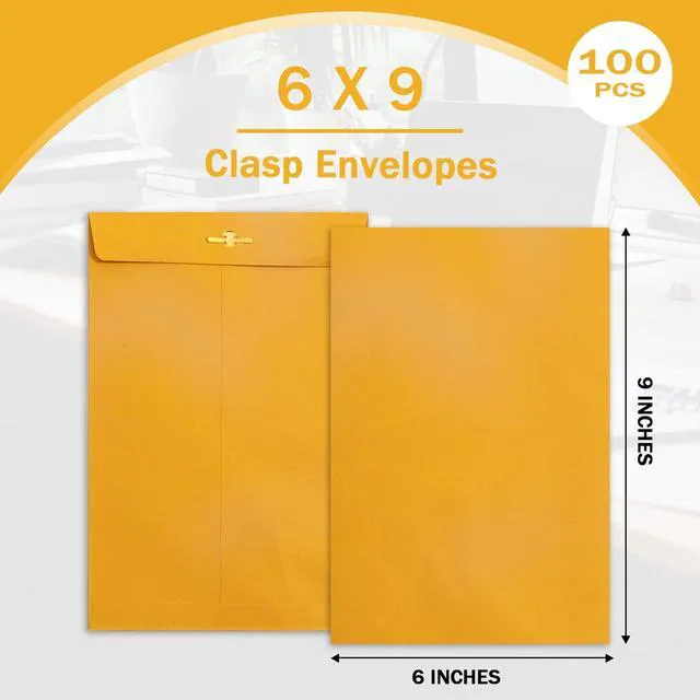 Alt view image 3 of 7 - Yellow Manila Clasp Envelopes, 6x9, 200 Pack