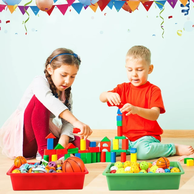 Alt view image 7 of 7 - 48 Pcs Classroom Paper Tray, Stackable Letter Size Bin, Multicolor Stackable Plastic Trays, Letter Size, for Turn-in Papers, Teacher Desks, Classroom Files and Office Supplies