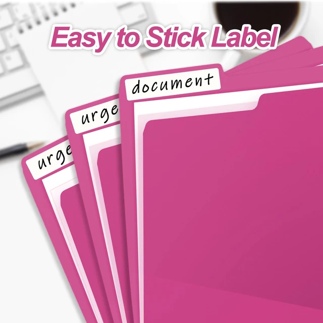 Alt view image 6 of 7 - 100 Packs Pink File Folder,1/3-Cut Tabs,Manilla File Folders Letter Size,8.5x11 Heavy Duty Paper File Folders for Office Filing,School Projects and Home,Organizer Documents