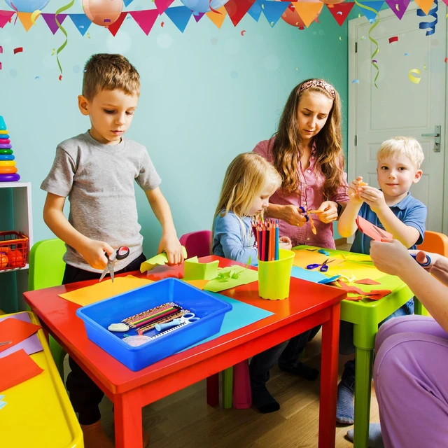 Alt view image 5 of 7 - 48 Pcs Classroom Paper Tray, Stackable Letter Size Bin, Multicolor Stackable Plastic Trays, Letter Size, for Turn-in Papers, Teacher Desks, Classroom Files and Office Supplies