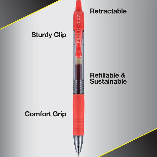 Alt view image 5 of 7 - G2 Pens, Premium Gel Ink Pens Fine Point (0.7mm), 8 Colors, 8 Count
