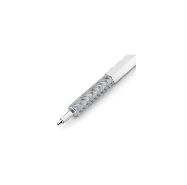 Alt view image 3 of 5 - 600 Ballpoint Pen, Medium Point, Black Ink, Silver Metal Barrel, Refillable, 1 Count