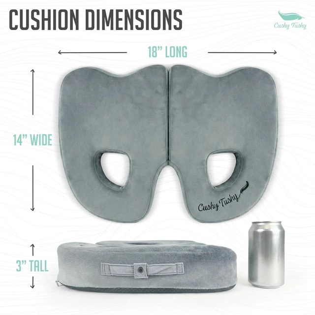 Alt view image 2 of 7 - Premium Foldable Piriformis Seat Cushion - Piriformis Pain and Sciatic Pain Relief Cushion - for Home & Office Use, Perfect for Travel or Driving