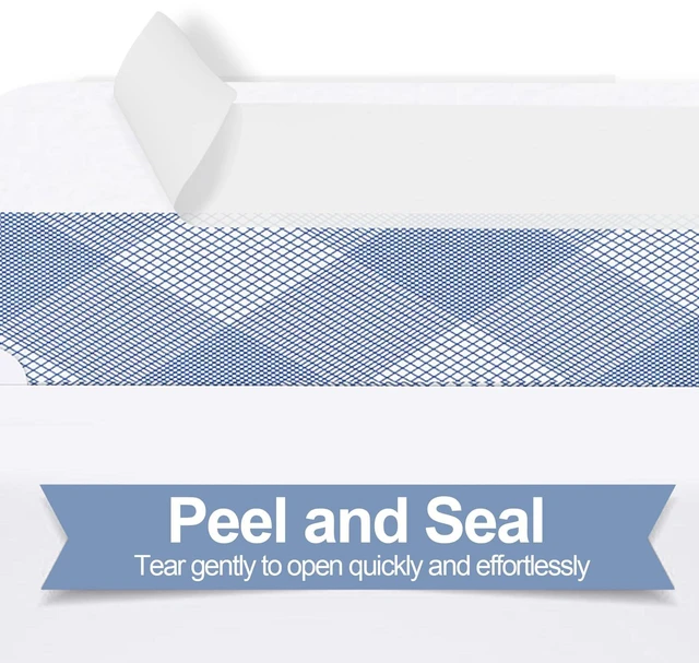 Alt view image 4 of 7 - 750 Pack #10 Double Window Self-Seal Envelopes, Security Tinted Size 4 1/8 X 9 1/2 Inch, For QuickBooks Invoices, Business Statements & Documents, 24 LB Paper