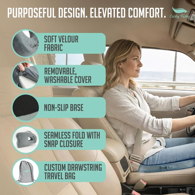 Alt view image 7 of 7 - Premium Foldable Piriformis Seat Cushion - Piriformis Pain and Sciatic Pain Relief Cushion - for Home & Office Use, Perfect for Travel or Driving