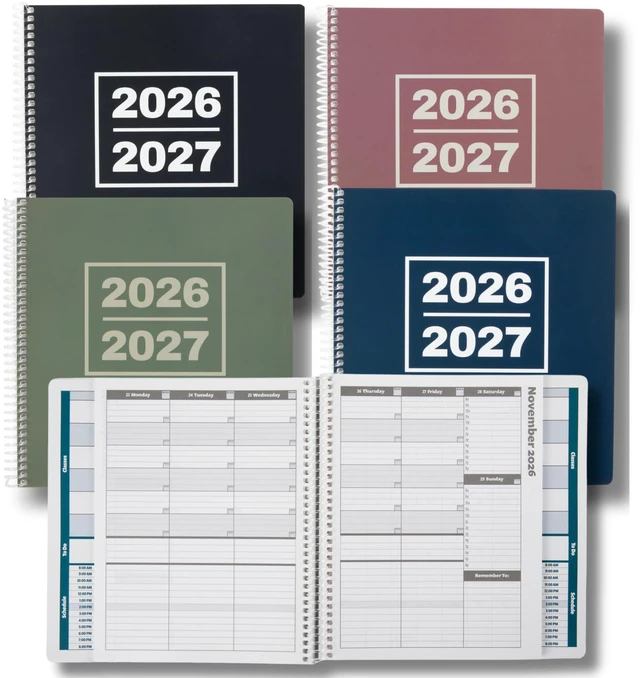Main image of Academic Planner 2026-2027 School Planner 8.5x8.25 Navy