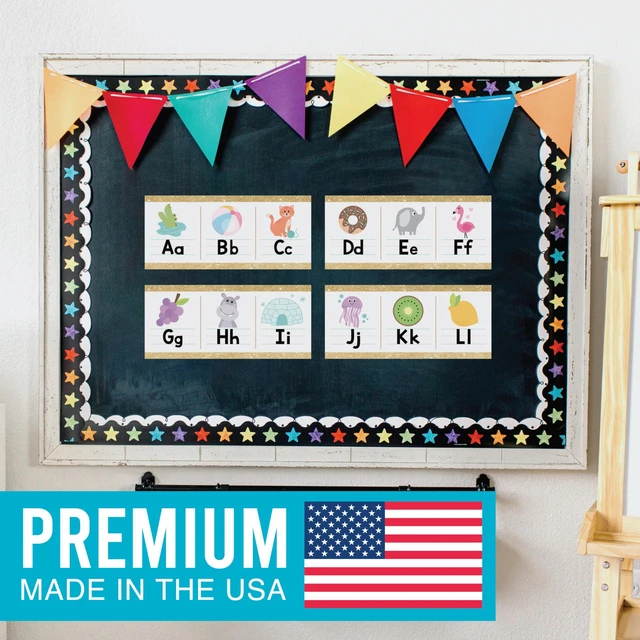 Alt view image 5 of 7 - Alphabet for Classroom Wall Decor -Alphabet Poster & Letters ABC Letters and Number for Preschool & Kindergarten Colorful Classroom Decorations, Homeschool Decor and Daycare Essentials