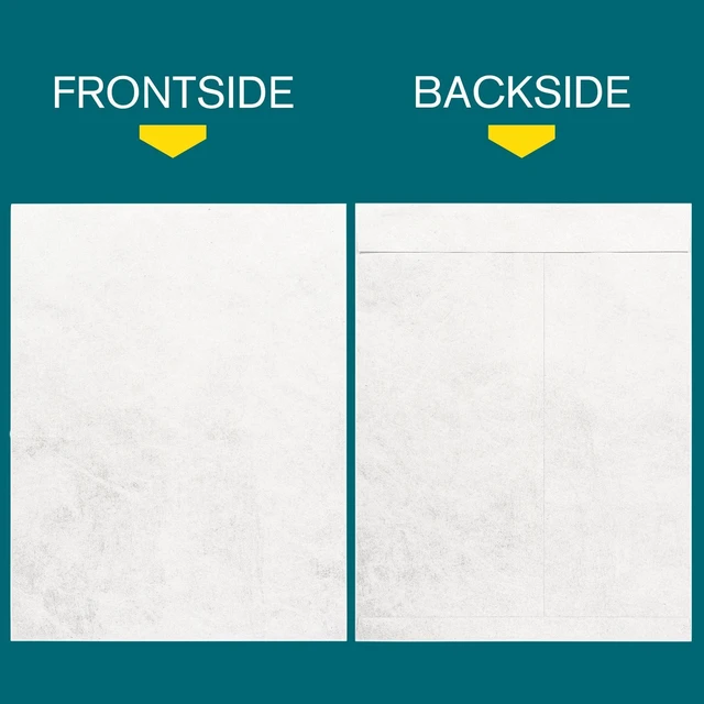 Alt view image 2 of 6 - Tyvek Envelopes 9x12 Mailer Tear Resistant Envelopes Tyvek® Construction & Easy Self Seal Closure Bright White Bulk Pack of 50 9 x 12 Inch