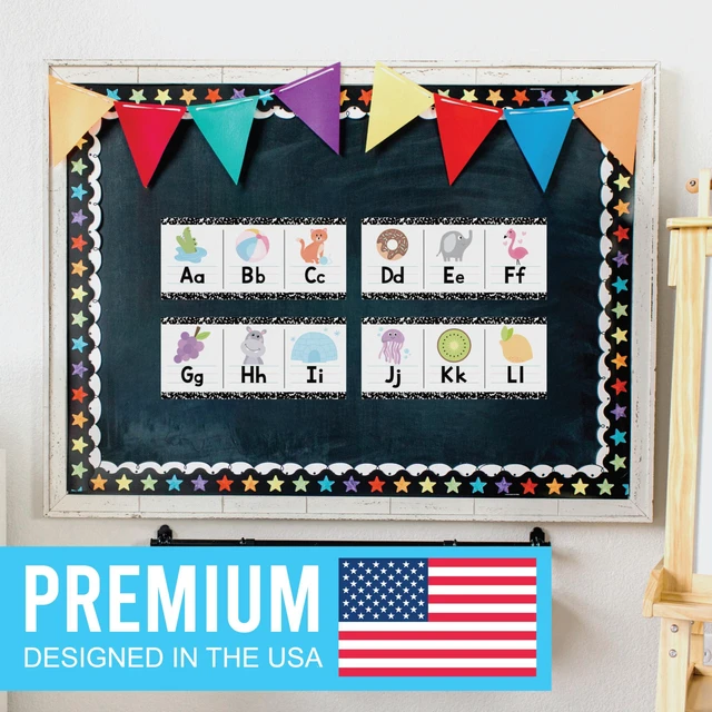 Alt view image 5 of 7 - Alphabet for Classroom Wall Decor -Alphabet Poster & Letters ABC Letters and Number Card for Preschool & Kindergarten Pastel Classroom Decoration, Homeschool Decor and Daycare Essentials