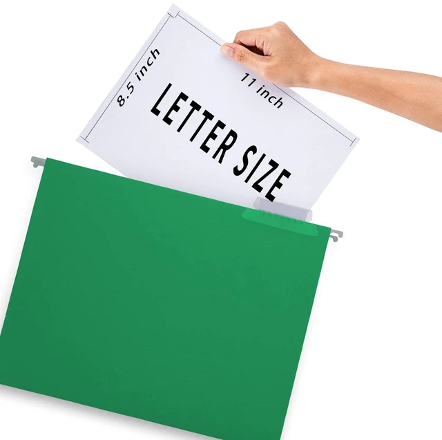 Alt view image 3 of 7 - Hanging File Folders, 30 Pack Letter Size Reinforced Hanging Folders, Designed for Bulky Files, Medical Charts, Filing Cabinet, Adjustable Tabs, Assorted Colors