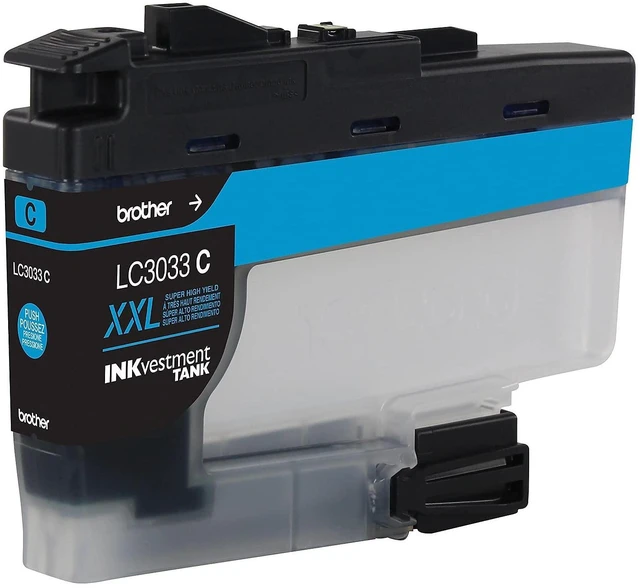 Alt view image 3 of 3 - Genuine LC3033C, Single Pack Super High-Yield Cyan INKvestment Tank Ink Cartridge, Page Yield Up to 1,500 Pages, LC3033, Amazon Dash Replenishment Cartridge