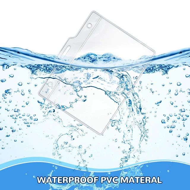 Alt view image 6 of 7 - 500 Set Name Tags with Clips Name Tag Holder for 4 x 3 ID Badge Clear Waterproof Vinyl Plastic Sleeve Cover, Horizontal Card Holder for Travel Office Conferences School
