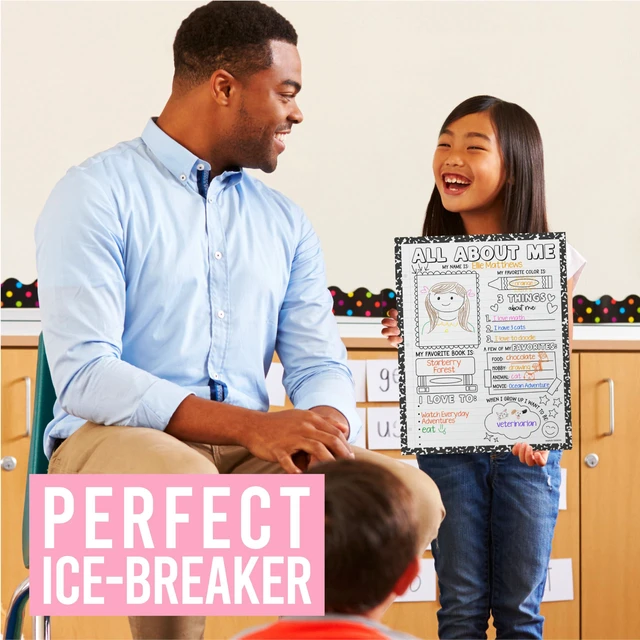Alt view image 2 of 7 - 20 All About Me Posters Elementary Classroom Decor, Star Student Poster 100 Days of School Items, Student of the Week Poster Elementary Classroom Must Haves, End of School Year Teacher Supplies