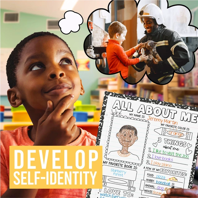 Alt view image 7 of 7 - 20 All About Me Posters Elementary Classroom Decor, Star Student Poster 100 Days of School Items, Student of the Week Poster Elementary Classroom Must Haves, End of School Year Teacher Supplies