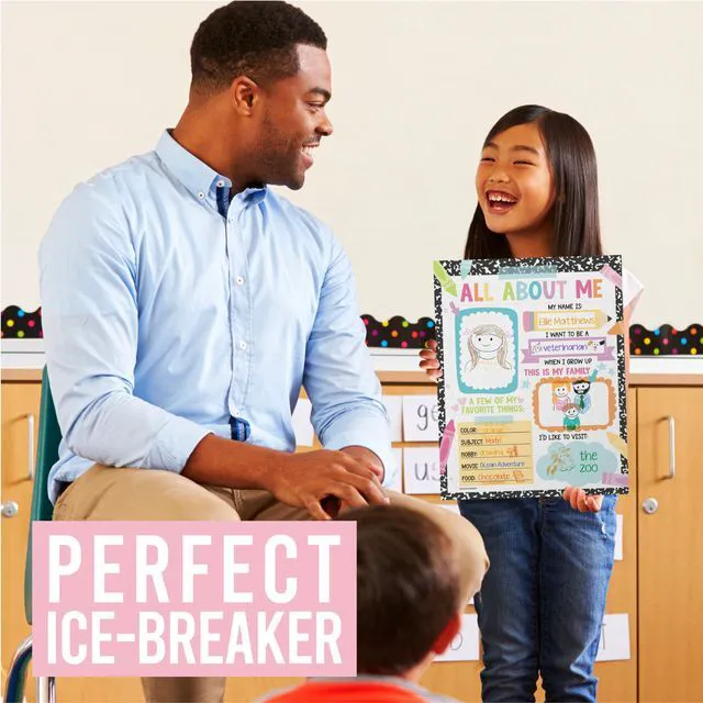 Alt view image 2 of 7 - 20 All About Me Posters Elementary Classroom Decor, Star Student Poster 100 Days of School Items, Student of the Week Poster Elementary Classroom Must Haves, End of School Year Teacher Supplies