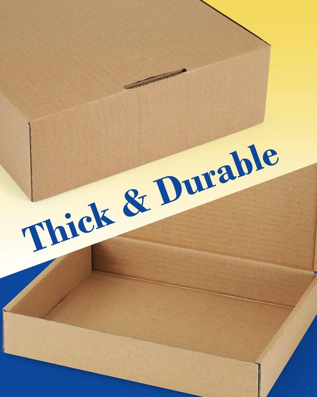 Alt view image 3 of 7 - Shipping-Boxes-12x9x3 Inches: 22 Pack-Cardboard-Boxes-for-Packaging, Brown-Shipping-Boxes-for-Packing-Small-Business, Corrugated Box Mailers for Book Shoes Gift Mailing