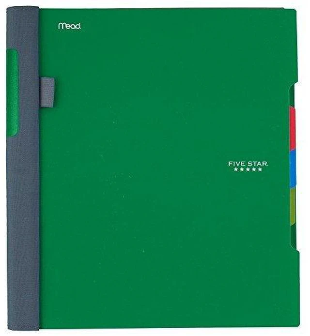 Alt view image 2 of 4 - Advance Spiral Notebook + Study App, 3 Subject, College Ruled Paper, 8-1/2" x 11", 150 Sheets, Spiral Guard, Movable Tabbed Dividers, Seaglass Green (73136)