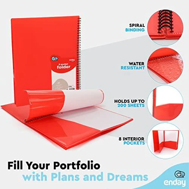 Alt view image 2 of 5 - Poly 8 Pocket Organizer File Folder Letter Legal Document Organizer Perfect for Office, College, School and More (Pack of 18) - By