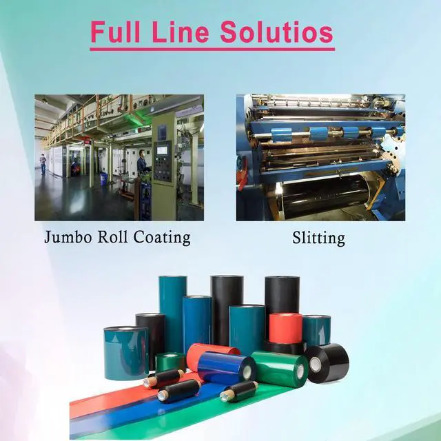 Alt view image 6 of 7 - 8 Rolls 4.33'' x 1476' Premium Resin Enhanced Wax Ribbon, 110mm x 450m Black Thermal Transfer Ribbon, Barcode Thermal Label Printer Ribbon, CSO-Ink Outside, 1'' Core for Zebra, TSC, GoDex, Citizen