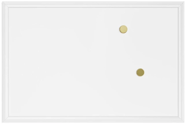Main image of Dry Erase White Board, 24" x 18", Magnetic, Farmhouse White Frame