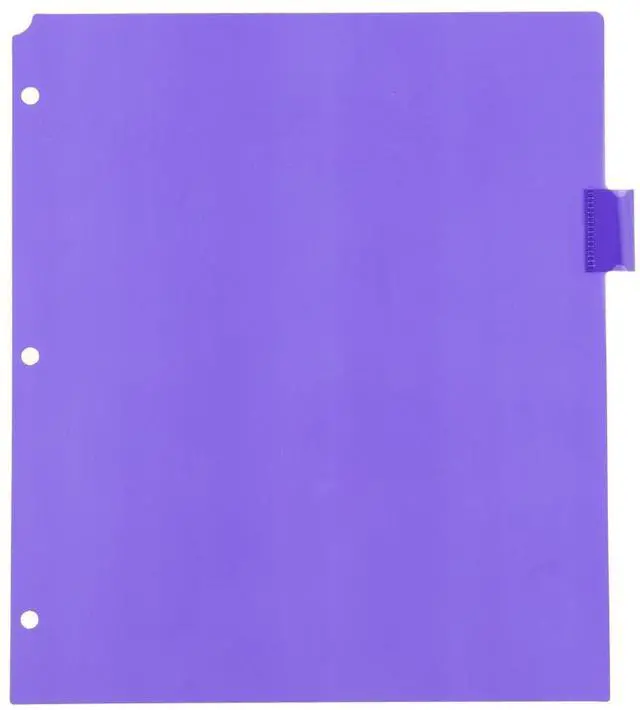 Alt view image 7 of 7 - Plastic Index Tab Dividers - 8-Tab - 9 3/4 x 11 1/2 - Multicolor - 2 Sets of 8 Tabs/Pack