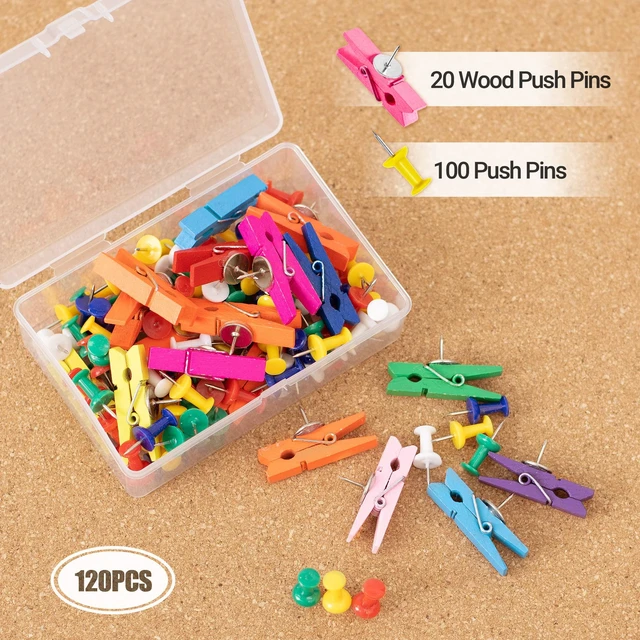 Alt view image 6 of 7 - Cork Board Bulletin Board 12x12, 1/2" Thick Cork Board Tiles 12 Pack, Small Square Pin Board for Wall, Self Adhesive Corkboards with 120 Push Pin Wood Clips for School, Home & Office