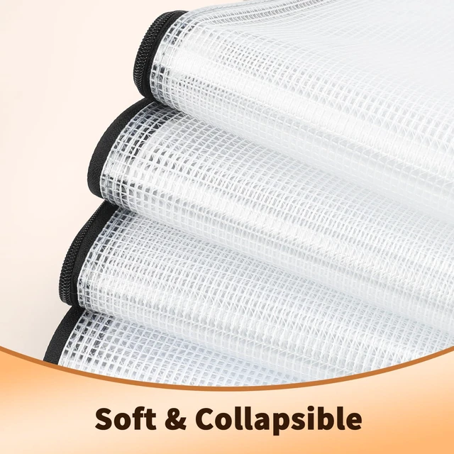 Alt view image 7 of 7 - 32 Pack A4 Mesh Zipper Pouch Bulk for Office Receipt & Puzzle Bulk Stroage, Waterproof Clear PVC Zipper Bags for Classroom Supplies, Puzzles, Receipts and Office Sorting