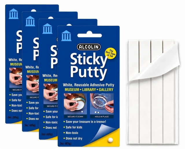 Main image of 15oz Sticky Putty- Reusable Museum & Gallery Quality Adhesive Putty - Won't Dry Out, Repsitionabe (5x3oz Pack)