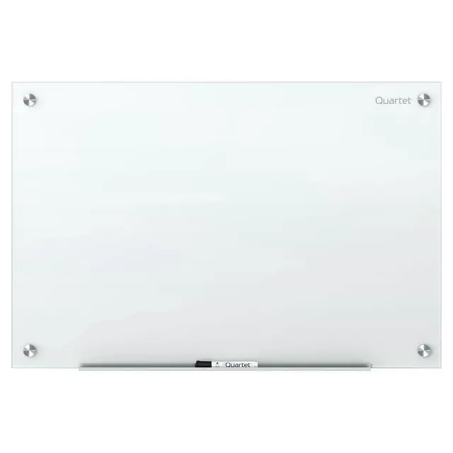 Main image of Dry Erase Board, Magnetic Whiteboard 3' x 2', Glass Board for Wall, Infinity, White (G3624NMW)