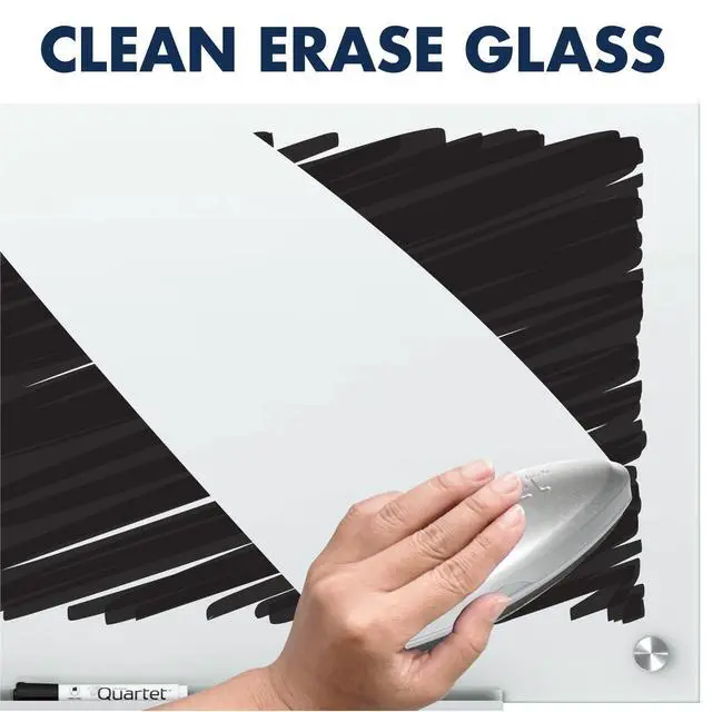 Alt view image 5 of 7 - Dry Erase Board, Magnetic Whiteboard 3' x 2', Glass Board for Wall, Infinity, White (G3624NMW)