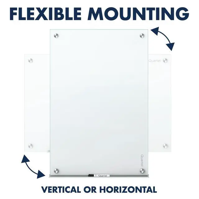 Alt view image 7 of 7 - Dry Erase Board, Magnetic Whiteboard 3' x 2', Glass Board for Wall, Infinity, White (G3624NMW)
