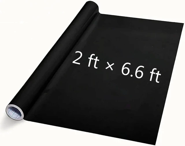 Main image of Chalkboard Contact Paper Wall Sticker 2 ft. x 6.6 ft. DIY Adhesive Blackboard, Removable Vinyl Decal Chalkboard Wallpaper Peel and Stick (1 Roll 2ft.x6.6ft.)