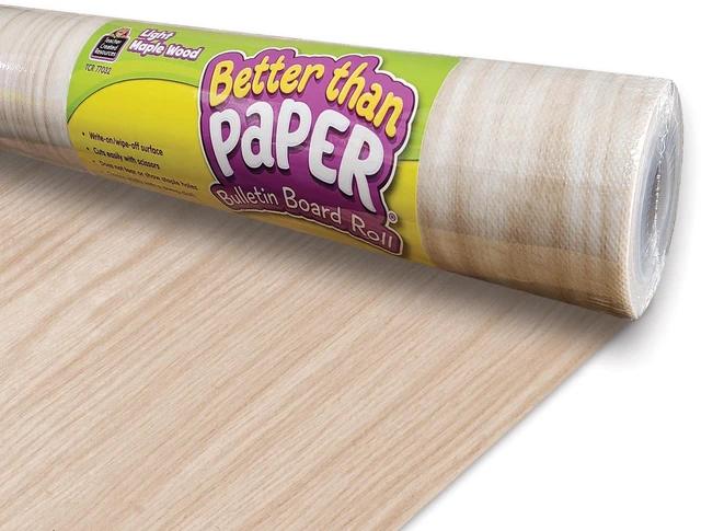 Main image of Light Maple Wood Better Than Paper Bulletin Board Roll (TCR77032)