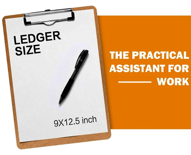 Alt view image 6 of 7 - Clipboards, 25 Pack Hardboard Office Clipboards Low Profile Clip Standard A4 Letter Size, ECO Friendly