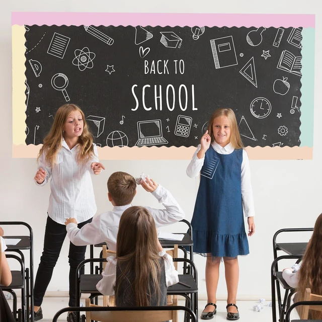 Alt view image 5 of 7 - Pastel Bulletin Board Borders Set - 216 ft Rainbow Classroom Borders Scalloped Trim Pastel Bulletin Board Decorations for Teacher Classroom Back to School Classroom Chalkboard Door Wall Decor, 6 Rolls