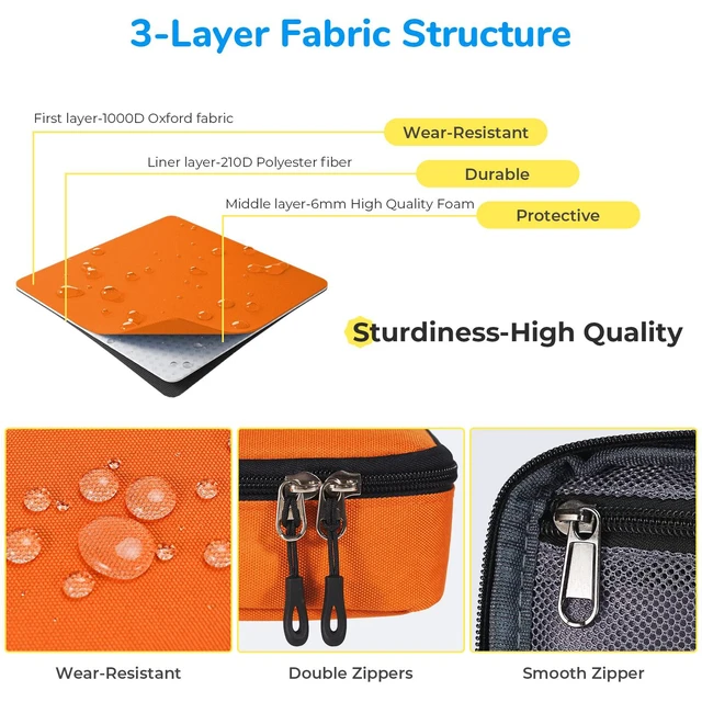Alt view image 4 of 6 - Large Pencil Case, Aesthetic Pen Pouch with Big Capacity, Minimalist Portable Stationery Bag with Handle for Office Organizer Aesthetic Pencil Cases