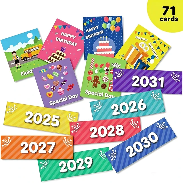Alt view image 3 of 7 - Classroom Monthly Calendar Pocket Chart with 71 Cards for Kids Learning for Home,Homeschool Supplies and Classroom Must Haves!(Black)