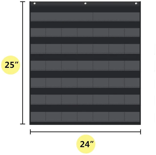Alt view image 6 of 7 - Classroom Monthly Calendar Pocket Chart with 71 Cards for Kids Learning for Home,Homeschool Supplies and Classroom Must Haves!(Black)