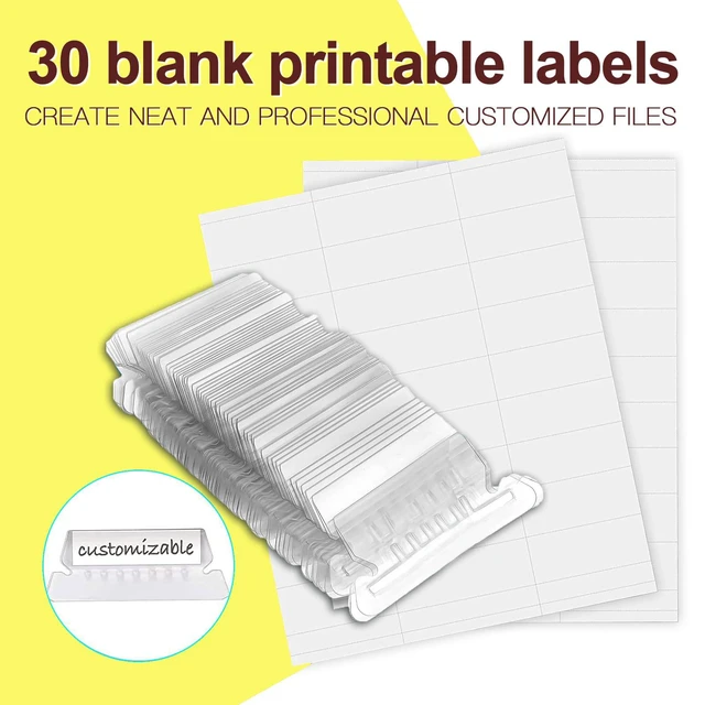 Alt view image 5 of 7 - Hanging File Folders, 30 Pack Reinforced Letter Size Hanging Folders, Designed for Bulky Files, Filing Cabinet, 1/5-Cut Adjustable Tabs (Yellow)