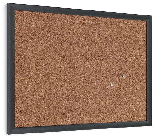 Main image of Cork Bulletin Board, 17" x 23", Black Wood Frame