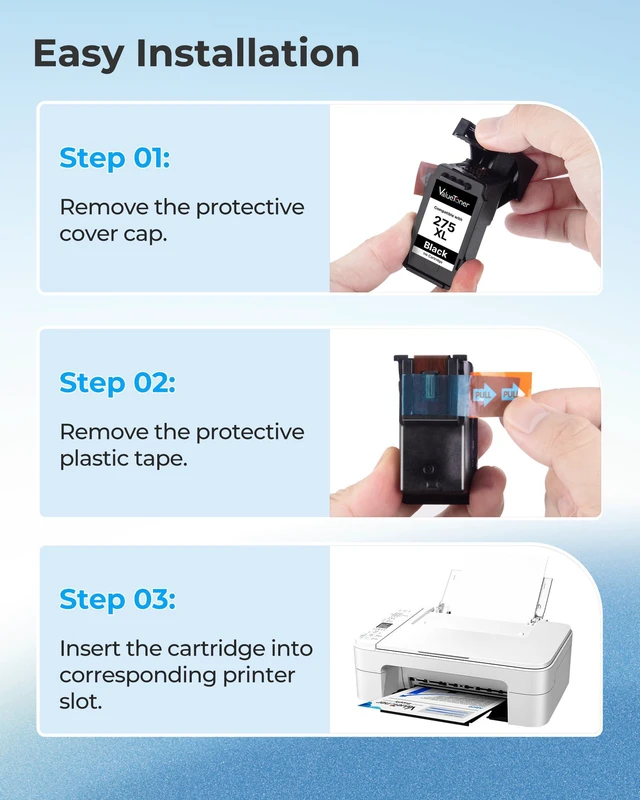 Alt view image 6 of 7 - PG-275 XL/CL-276 XL (3-Pack) Compatible with Canon 275 and 276 Ink Cartridges 275XL 276XL for Printer Pixma TR4720 TS3720 TS3522 TR4722 TS3722 TS3520 TS3700 TR4723 TS3500 TR4700 (2 Black, 1 Color)