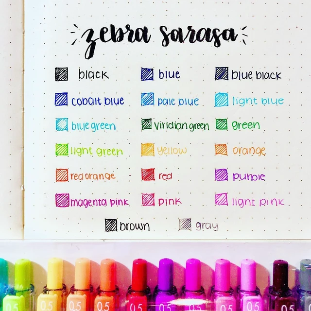 Alt view image 4 of 7 - SARASA Clip Retractable Gel Pen, Rainbow Assorted Ink, 20-Pk Fine 0.5mm Point Tip, Vibrant Ink, Ideal for Planners, School and Office Supplies, Journaling and Note-Taking (47220)