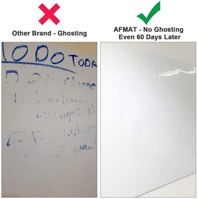 Alt view image 4 of 6 - White Board Sticker for Wall, 1.44x11ft Peel and Stick Whiteboard Wallpaper, Stain-Proof & Super Sticky Dry Erase Wall Decal, Dry Erase Contact Paper Roll Adhesive for Table/Door, 3 Markers WS11