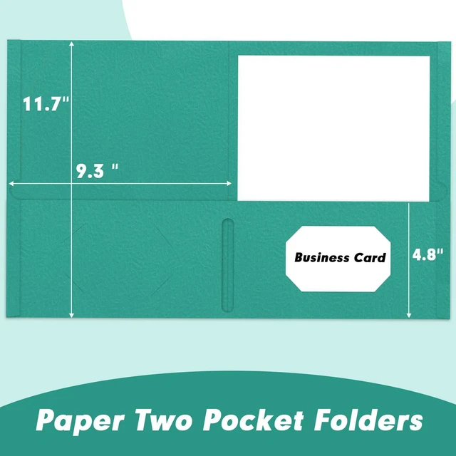 Alt view image 2 of 7 - Two Pocket Folders, 75 Pack File Folders with Pockets Fit Letter Size Paper, Thick Paper File Folder for School Office Business Home, Assorted 5 Colors