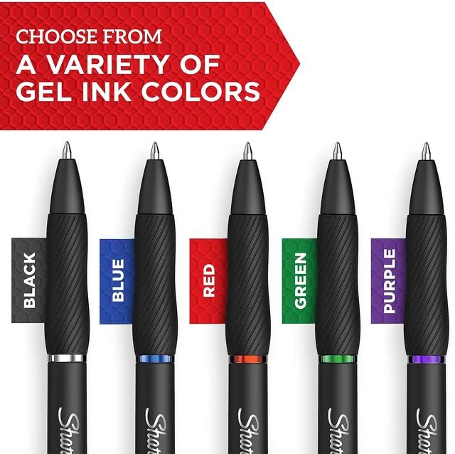 Alt view image 3 of 7 - S-Gel Pens, Fine Point (0.5mm), Blue Gel Ink, For Home, Office, School (Pack of 24)