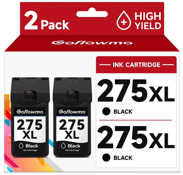 Main image of 275XL PG-275XL Black Ink Cartridge Compatible for Canon 275 PG-275 XL 2Pack for Cannon TR4720 TR4700 TR4722 TS3522 TS3500 TS3520 TS3720 TS3700 TS3722 Printer Ink Cartridge High Yield