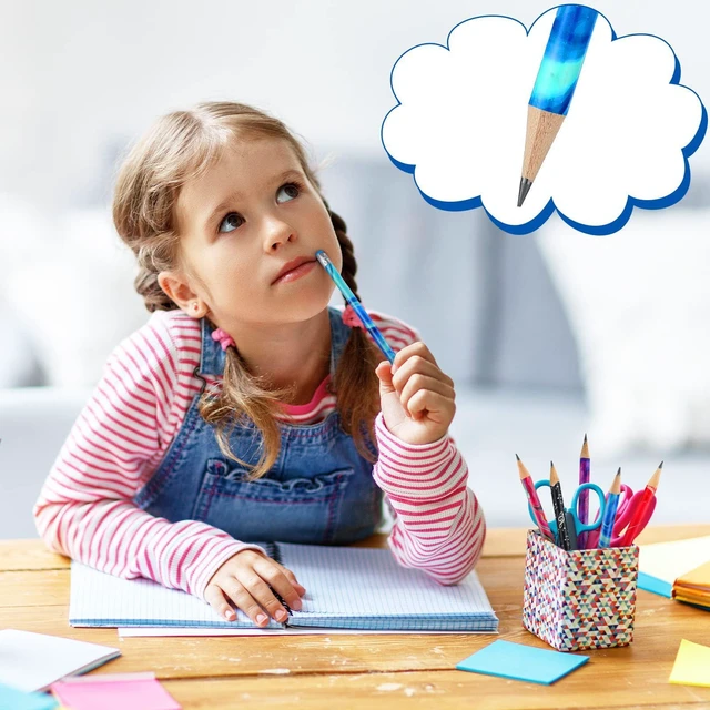 Alt view image 5 of 6 - 200 Pieces Wooden Pencil with Eraser for Kids Assortment Colorful Fun Pencils Bulk with Eraser Kids Novelty Back to School Supplies for Classroom, Student Reward, Stationery Party Favors