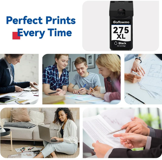 Alt view image 6 of 6 - 275XL PG-275XL Black Ink Cartridge Compatible for Canon 275 PG-275 XL 2Pack for Cannon TR4720 TR4700 TR4722 TS3522 TS3500 TS3520 TS3720 TS3700 TS3722 Printer Ink Cartridge High Yield