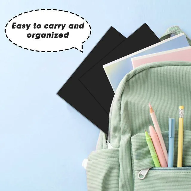 Alt view image 6 of 7 - Two Pocket Folders, 75 Pack, Letter Size, Black