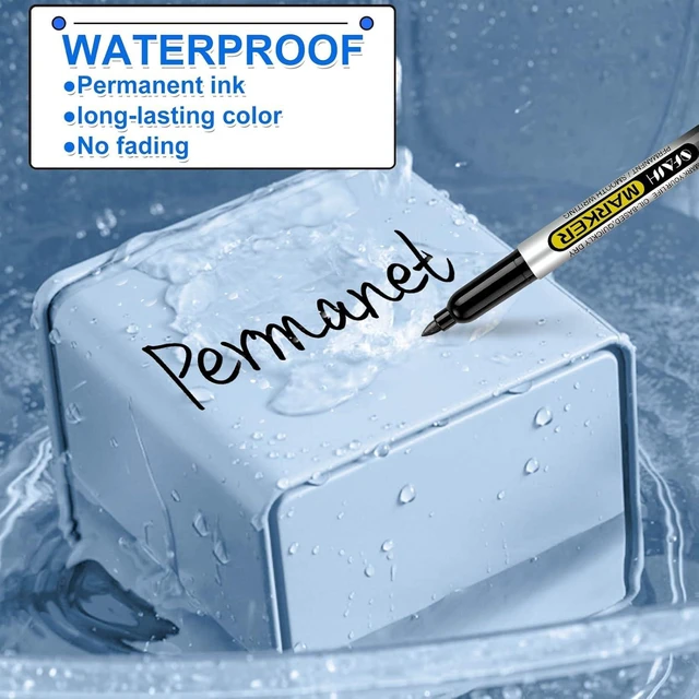 Alt view image 6 of 7 - Permanent Markers Bulk, 144 Pack 12 Colors Fine Point, Quick Drying Writing, Marking & Drawing, School, Office, Warehouse, Business, Logistics, Waterproof Ink on Paper Plastic Metal Cardboard